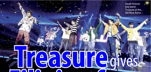  ?? ?? South Korean boy band Treasure at the SM Moa Arena