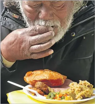  ?? Photograph­s by Genaro Molina Los Angeles Times ?? MARTIN PARUGINOD, 80, was a postal clerk for 24 years and has been homeless for two decades.