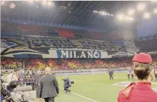  ?? ANSA ?? sold out. Nelle due semifinali di Champions league incassi record a San Siro