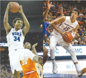  ?? GETTY IMAGES ?? The Bulls are hoping draft picks Wendell Carter Jr. ( left) and Chandler Hutchison, who will make their Summer League debuts Saturday night, can learn Fred Hoiberg’s system quickly.