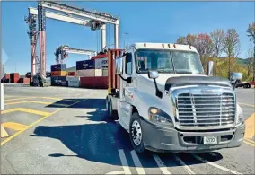  ?? John Bailey, File ?? The Appalachia­n Regional Port in Crandall has a direct rail connection to the port in Savannah and is currently served with shipments six days a week. The property on 42 acres of land in Murray County has a current capacity of 75,000 containers per year.