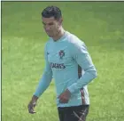  ?? Foto: efe ?? Cristiano, en la sesión de ayer