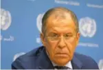  ?? ?? ⮉ Russlands utenriksmi­nister Sergej Lavrov hadde en dårlig sak.