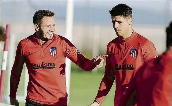  ?? FOTO: ATLÉTICO ?? Saúl y Morata, dos de los jugadores del Atlético de Madrid que son transferib­les en este mercado estival