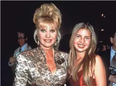  ?? M. FERGUSON, RON GALELLA, LTD. ?? Ivana Trump and her daughter in 1995 in New York.