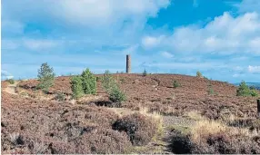  ?? ?? The tower perched on the summit of Scolty Hill.