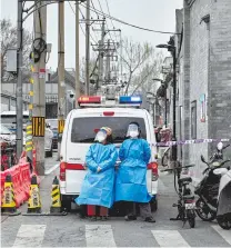  ?? AFP ?? Zonas residencia­les de Shánghai fueron cerradas