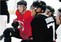  ?? TONY CALDWELL / POSTMEDIA NEWS ?? Matt Duchene and his Sens teammates are trying to shake off the “shock to the system” of Erik Karlsson’s trade.