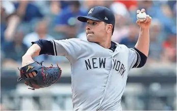  ?? NOAH K. MURRAY, USA TODAY SPORTS ?? Yankees pitcher Jaime Garcia will start Monday against Minnesota, which traded him.