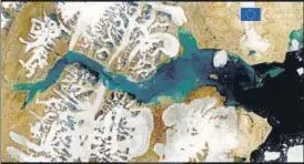  ?? REUTERS ?? A satellite image shows Ingolf Fjord, Greenland on July 29, 2021.