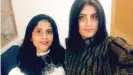  ??  ?? Sisters Lina (l) and Loujain (r) in 2017, before Loujain was arrested for driving