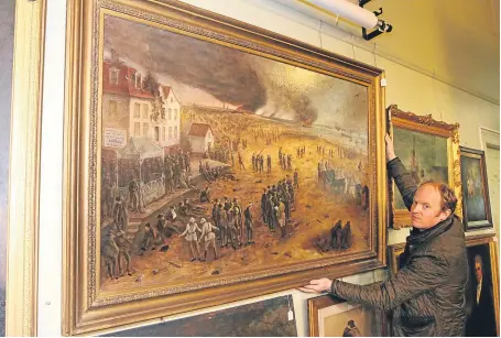  ?? Picture: Gareth Jennings. ?? Auctioneer Nick Burns said it was a remarkable piece of history.