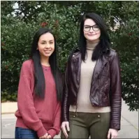  ?? Submitted photo ?? SCHOLARSHI­P RECIPIENTS: NPC students Yesenia Altamirano, left, and Paige Morphew are the 2019 Van Davis Memorial 5K Scholarshi­p recipients.