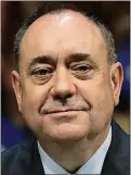  ??  ?? WARNING: Alex Salmond