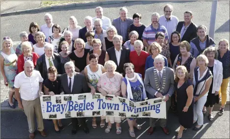  ??  ?? Those who attended the Bray Begles twinning dinner at Bray Golf Club.