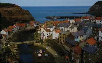  ?? — The Washington Post photo by Henry Wismayer ?? The village of Staithes, on the North Yorkshire coast.