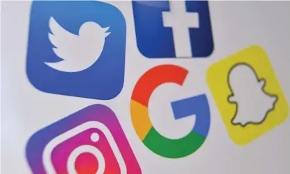  ?? Photograph: Denis Charlet/AFP/Getty Images ?? Companies such as Facebook, Google and Twitter would need to show why particular material is disseminat­ed and prove that false informatio­n is being blocked.