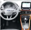  ??  ?? The hatchback’s interior includes a touchscree­n and new technology.