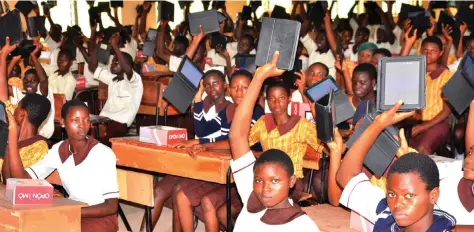  ??  ?? Tablets and other gadgets will now be essential tools to be used by students in classrooms