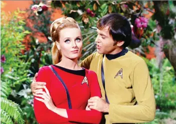  ?? CBS ?? Celeste Yarnall appeared in a 1967 episode of Star Trek alongside Walter Koenig. Yarnall has died at age 74.