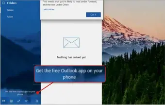  ??  ?? Not a good outlook: expect to see more adverts like this in Windows 10’s apps