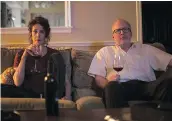  ??  ?? In The Lovers, Debra Winger and Tracy Letts play a selfish married couple who are engaged in individual affairs.