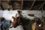  ??  ?? A mannequin depicting one of abolitioni­st John Brown’s raiders rests in the attic of the restored farmhouse in Dargan, Md., where Brown’s party launched their failed, 1859seizur­e of a federal armory in nearby Harpers Ferry, W.Va. Historians cite...