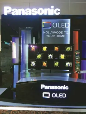  ??  ?? Panasonic OLED TV.