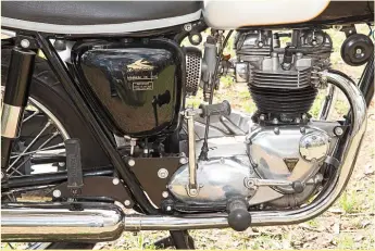  ??  ?? There are many riders – including those at RCHQ – who consider the single-carb 650 to be the best of the Triumph twins. Other views may be available