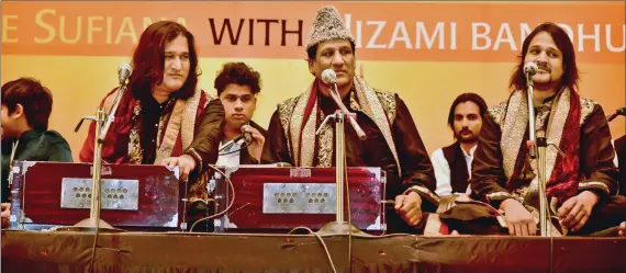  ??  ?? The Nizami Brothers performing live.