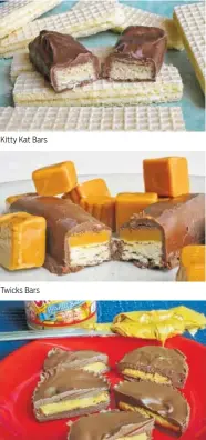  ??  ?? Kitty Kat Bars Twicks Bars Peanut Butter Cups