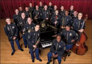  ??  ?? The United States Army Field Band Jazz Ambassador­s give three Arkansas concerts this week.