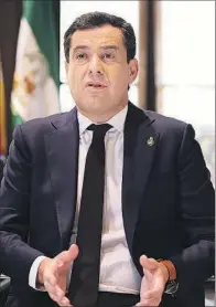  ?? EE ?? Juan Manuel Moreno, presidente de la Junta.