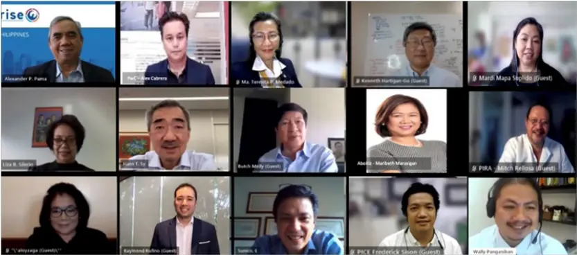  ?? PHOTOGRAPH COURTESY OF ARISE ?? ARISE Philippine­s Board of Directors for 2021.