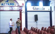  ??  ?? “Melodies of Istanbul” orchestra performs during a rehearsal. For the first time in its history as an epicentre of trade and commerce in Istanbul, the Grand bazaar is being used for a concert.