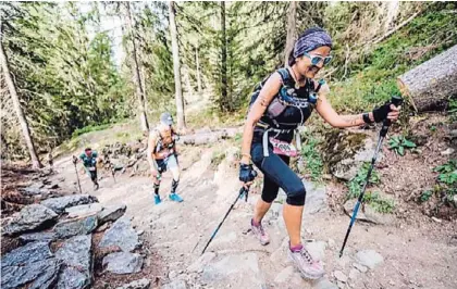  ?? CORTESÍA ?? La atleta costarrice­nse Sandra Mejía corrió en Italia una de las cinco pruebas más duras del mundo.