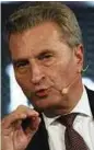  ??  ?? Guenther Oettinger