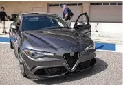  ??  ?? Alfa Romeo’s Giulia Quadrifogl­io is the Texas Auto Writers Associatio­n’s new Car of Texas.