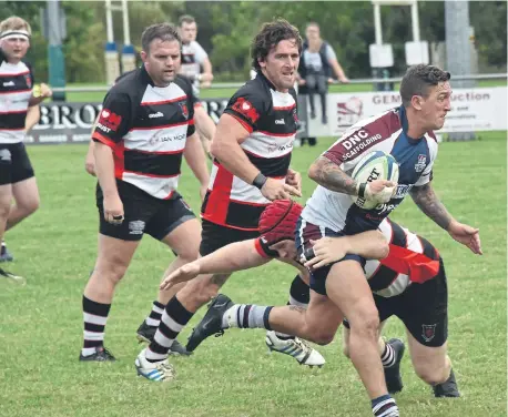  ?? ?? Tom Makin scored the opening try in the win for Scarboroug­h RUFC at Pocklingto­n RUFC PHOTO BY PAUL TAIT