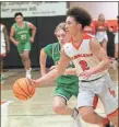  ?? Scott Herpst ?? Junior Barber drives the floor during last Tuesday night’s home win over Murray County. Barber went on to score 26 points in a road win at Rockmart on Friday.