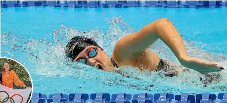 ?? GETTY IMAGES ?? Eve Thomas will race in the 800m and 1500m freestyle in Tokyo, 37 years after her mother became Britain’s youngest Summer Olympic medallist.