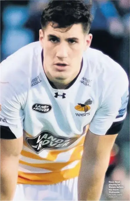  ?? PICTURE: DAVID HOWLETT ?? Ross Neal playing for Wasps before his move Stateside.