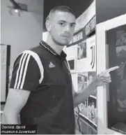  ??  ?? Demiral, dje në muzeun e Juventusit