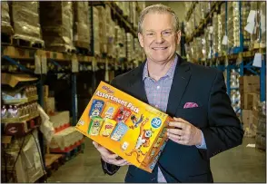  ?? (Arkansas Democrat-Gazette/Cary Jenkins) ?? Tom Brannon, this year’s honoree at Empty Bowls, says he is thankful the Arkansas Foodbank Cereal Drive continues to find support and success for all the right reasons. “I wish them the best of luck in achieving the 500,000 box goal this year — year 20.”