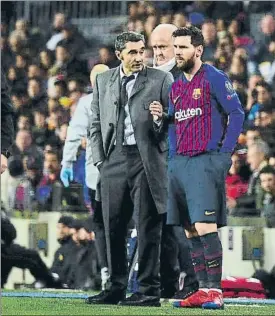  ?? FOTO: MANEL MONTILLA ?? Messi jugó la media hora final Valverde lo reservó de entrada
