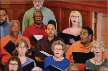  ??  ?? The World House Choir, led by Catherine Roma, will perform “Bayard Rustin: The Man Behind the Dream” in Yellow Springs, Dayton and Cincinnati.