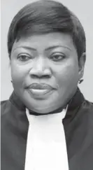  ??  ?? Fatou Bensouda