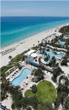  ?? AFP ?? A GENERAL view from a balcony of the Trump Palace luxury condominiu­ms on Sunny Isles Beach, Florida on May 15.