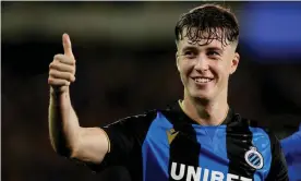  ?? Photograph: Soccrates Images/Getty Images ?? Jack Hendry has had 11 clubs in his career but says the move to Club Brugge was ‘perfect’.