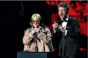  ?? GETTY IMAGES ?? Billie Eilish and her brother Finneas O’Connell have won six Grammy awards for their work together.